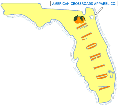 image map of Florida